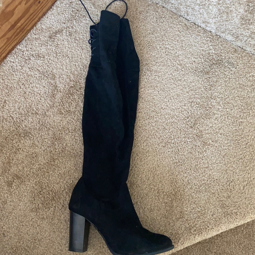 Lace up knee high